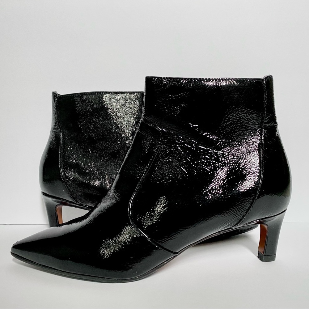 AQUATALIA Marilisa Water Resistant Patent Leather Bootie Size 6 Brand New